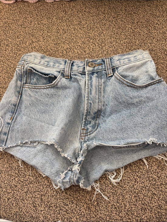 Brandy Melville Pants - Brandy Melville Light Blue Distressed Denim Cutoff Shorts